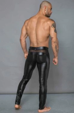 COAXcopenhagen.com The COAX Fetish Black Wet Look Pants - MANNISH