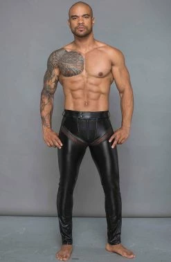 COAXcopenhagen.com The COAX Fetish Black Wet Look Pants - MANNISH