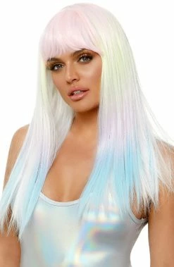 COAXcopenhagen.com ACCESSORIES Straight Bang Pastel Ombre Wig