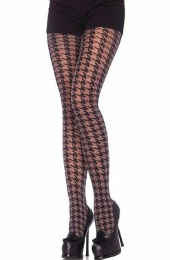 COAXcopenhagen2 Pantyhose With Classic Grey Dice Pattern