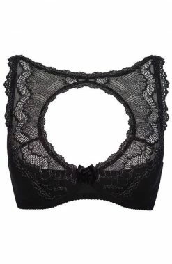 COAXcopenhagen2 Black Bra With Silver Shimmer - TENDERNESS LINGERIE