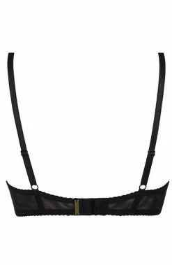 COAXcopenhagen2 Black Bra With Silver Shimmer - TENDERNESS LINGERIE