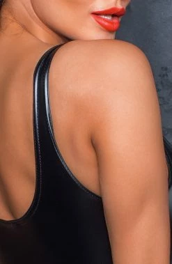 COAXcopenhagen.com Wet Look Bodysuit - Till The World Ends