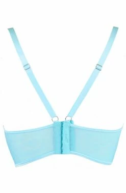 COAXcopenhagen.com LINGERIE Turquoise Lace Bustier Bra - Love Bound