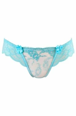 COAXcopenhagen.com Turquoise Lace Thong - Love Bound LINGERIE