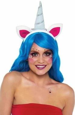 COAXcopenhagen2 Unicorn Headband With Rainbow Coloured Ponytail