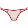 COAXcopenhagen2 Sheer Nude Knickers With Red Lace - VENERATED