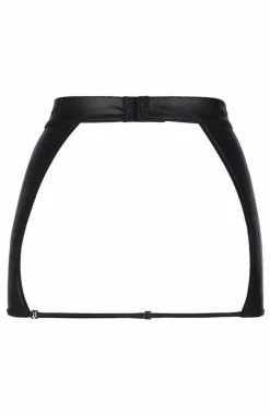 COAXcopenhagen2 Black Wet Look Mini Skirt - VOLUPTUOUS LINGERIE