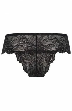 COAXcopenhagen2 Black Brazilian Panty With Gold Shimmer - VOULEZ VOUS LINGERIE