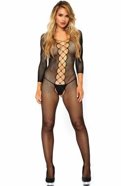COAXcopenhagen2 Black Fishnet Bodystocking - Wanna Hook Up