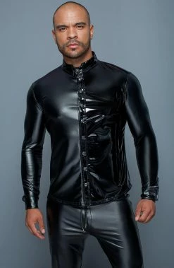 COAXcopenhagen.com The COAX Fetish Wet Look & PVC Shirt - The Master