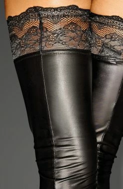 COAXcopenhagen2 The COAX Fetish Wet Look Stay Up Stockings - It's All Good