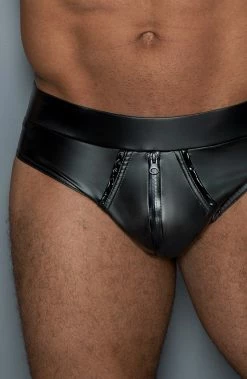 COAXcopenhagen.com The COAX Fetish Wet Look Mini Boxers With 2-way Zip - Plan B