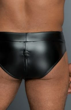 COAXcopenhagen.com The COAX Fetish Wet Look Mini Boxers With 2-way Zip - Plan B