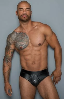 COAXcopenhagen.com The COAX Fetish Wet Look Mini Boxers With 2-way Zip - Plan B