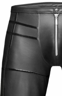 COAXcopenhagen2 The COAX Fetish Wet Look Pants With Zip - ZAPP