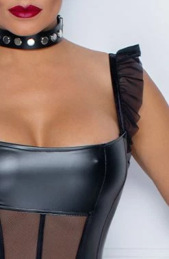 COAXcopenhagen.com The COAX Fetish Wet Look Catsuit - Work B**ch