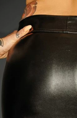 COAXcopenhagen2 The COAX Fetish Wet Look Mini Skirt - Mini Magic