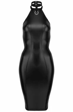 COAXcopenhagen2 Wet Look Pencil Dress - Crave Me The COAX Fetish