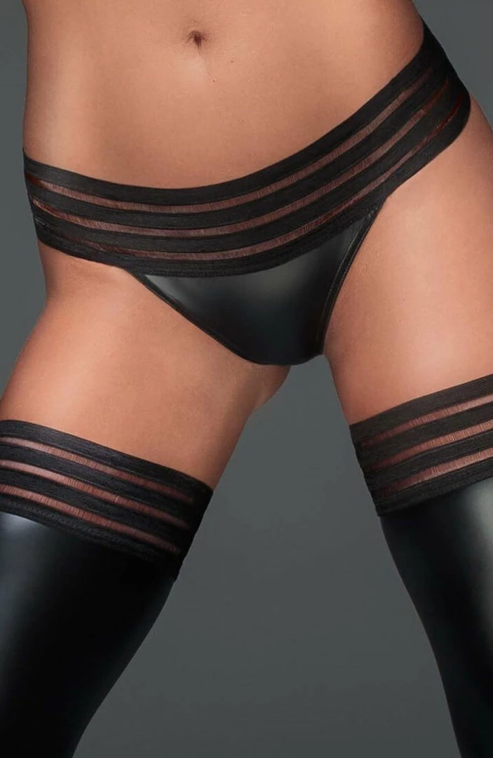 COAXcopenhagen2 Wet Look String Panty - The Strip LINGERIE
