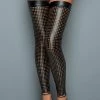 COAXcopenhagen.com The COAX Fetish Laser Cut Wet Look Thigh Highs - BAD!
