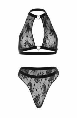 COAXcopenhagen.com Black Lingerie Set - Kiss It Better