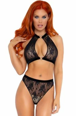COAXcopenhagen.com Black Lingerie Set - Kiss It Better